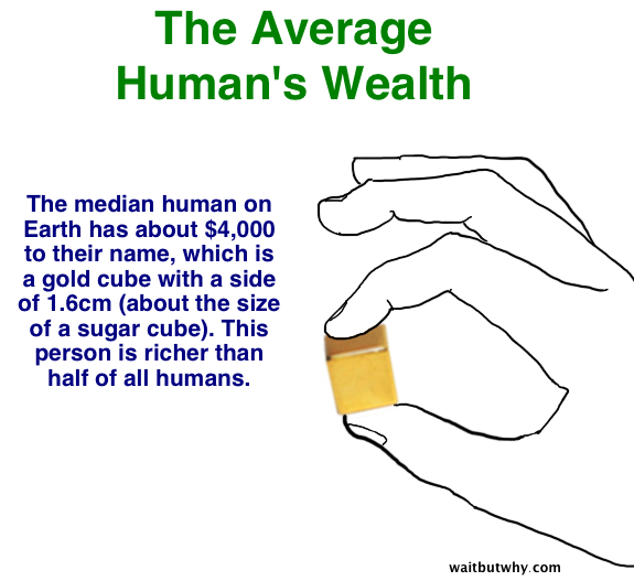 average human wealth